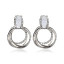 Boucles d'oreilles pendantes pour femmes avec zircon 4