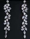 Boucles d'oreilles pendantes pour femmes avec zircon 5