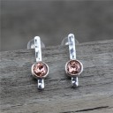 Boucles d'oreilles pendantes pour femmes avec zircon G1210 4