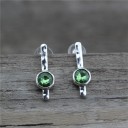 Boucles d'oreilles pendantes pour femmes avec zircon G1210 9