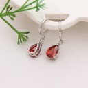 Boucles d'oreilles pendantes pour femmes avec zircon G588 12