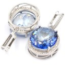 Boucles d'oreilles pendantes pour femmes avec zircon 1