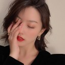 Boucles d'oreilles pendantes pour femmes avec zircon 4