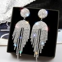 Boucles d'oreilles pendantes pour femmes avec zircon 3