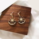 Boucles d'oreilles pendantes pour femmes avec zircon 3