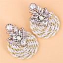 Boucles d'oreilles pendantes pour femmes avec zircon 2