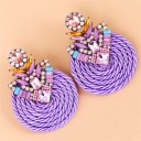 Boucles d'oreilles pendantes pour femmes avec zircon 3