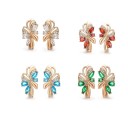 Boucles d'oreilles pendantes pour femmes avec zircon 1