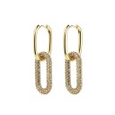 Boucles d'oreilles pendantes pour femmes avec zirconiums G141 4