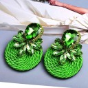 Boucles d'oreilles pendantes pour femmes avec zircons G201 2