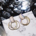 Boucles d'oreilles pendantes pour femmes avec zircons G221 2