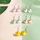 Boucles d'oreilles pendantes pour femmes canard 2