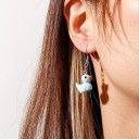 Boucles d'oreilles pendantes pour femmes canard 3