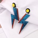 Boucles d'oreilles pendantes pour femmes éclairs 5
