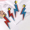 Boucles d'oreilles pendantes pour femmes éclairs 1