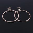 Boucles d'oreilles pendantes pour femmes en forme de cercle G664 8