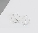 Boucles d'oreilles pendantes pour femmes en forme de cercle 3