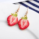 Boucles d'oreilles pendantes pour femmes en forme de fruit 6