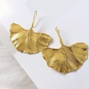 Boucles d'oreilles pendantes pour femmes feuilles G1006 4