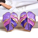 Boucles d'oreilles pendantes pour femmes feuilles G1075 9