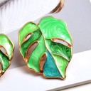 Boucles d'oreilles pendantes pour femmes feuilles G1075 5