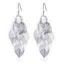 Boucles d'oreilles pendantes pour femmes feuilles G434 1