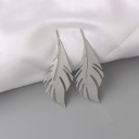 Boucles d'oreilles pendantes pour femmes feuilles G938 14