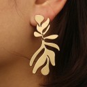 Boucles d'oreilles pendantes pour femmes feuilles G938 2