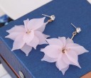 Boucles d'oreilles pendantes pour femmes fleurs G998 5