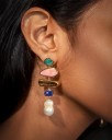 Boucles d'oreilles pendantes pour femmes G1387 5