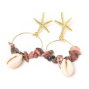 Boucles d'oreilles pendantes pour femmes G777 24