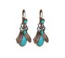 Boucles d'oreilles pendantes pour femmes insectes 9