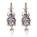 Boucles d'oreilles pendantes pour femmes insectes 10