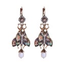 Boucles d'oreilles pendantes pour femmes insectes 11