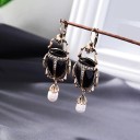 Boucles d'oreilles pendantes pour femmes insectes 2