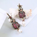 Boucles d'oreilles pendantes pour femmes insectes 5