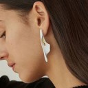 Boucles d'oreilles pendantes pour femmes lys 4