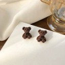 Boucles d'oreilles pendantes pour femmes ours G1486 2