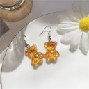 Boucles d'oreilles pendantes pour femmes ours J140 5