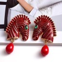 Boucles d'oreilles pendantes pour femmes zèbres 7