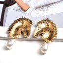 Boucles d'oreilles pendantes pour femmes zèbres 2