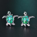 Boucles d'oreilles pendantes tortue pour femmes 5