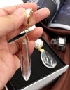 Boucles d'oreilles pendantes transparentes pour femmes 4