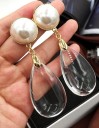 Boucles d'oreilles pendantes transparentes pour femmes 7