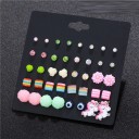 Boucles d'oreilles pour femmes 20 paires G1316 4