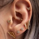 Boucles d'oreilles pour femmes 3 paires A3177 1
