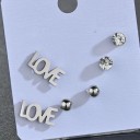 Boucles d'oreilles pour femmes 3 paires H828 2