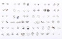 Boucles d'oreilles pour femmes 36 paires C1081 6