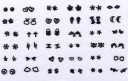 Boucles d'oreilles pour femmes 36 paires C1081 7