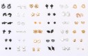 Boucles d'oreilles pour femmes 36 paires C1081 8